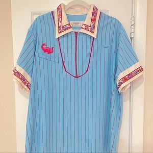 Disney Dino Land Retired Uniform | Size Medium | Pinstripe | Brontosaurus